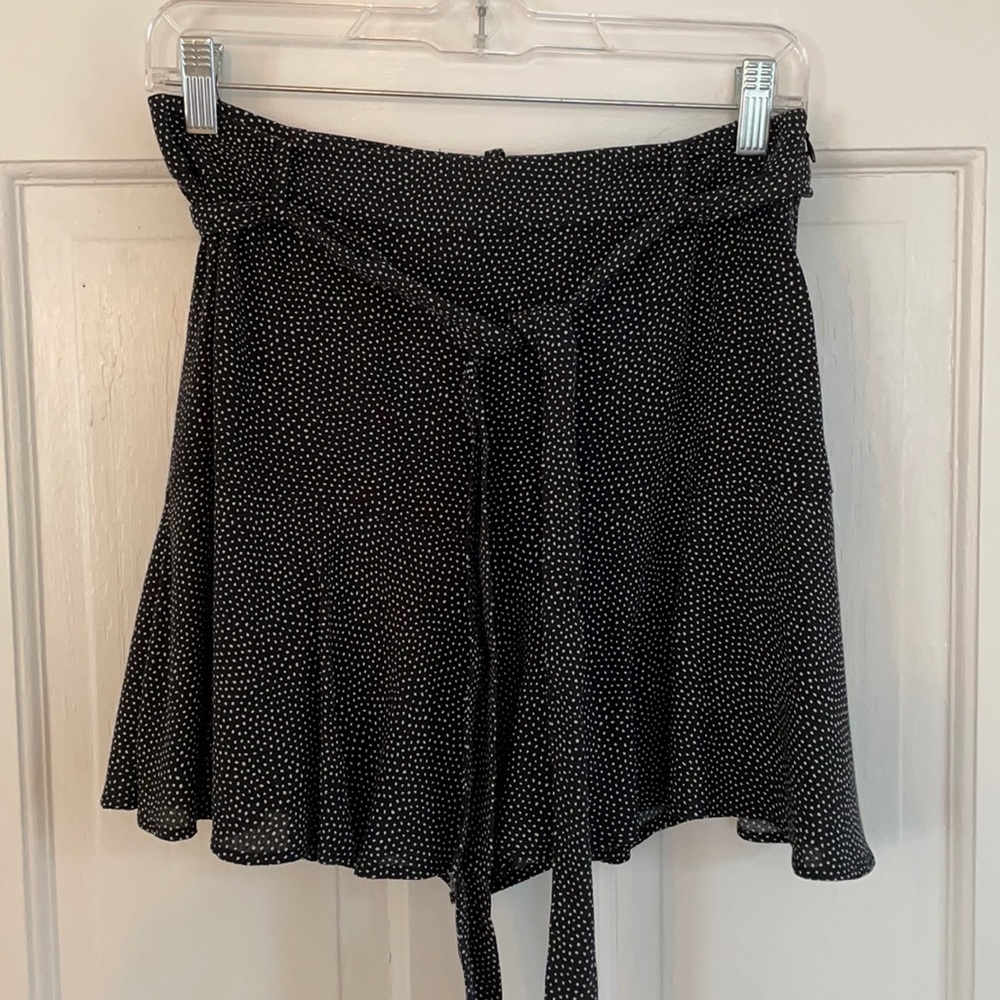 B&W Polka dotted Zara skort